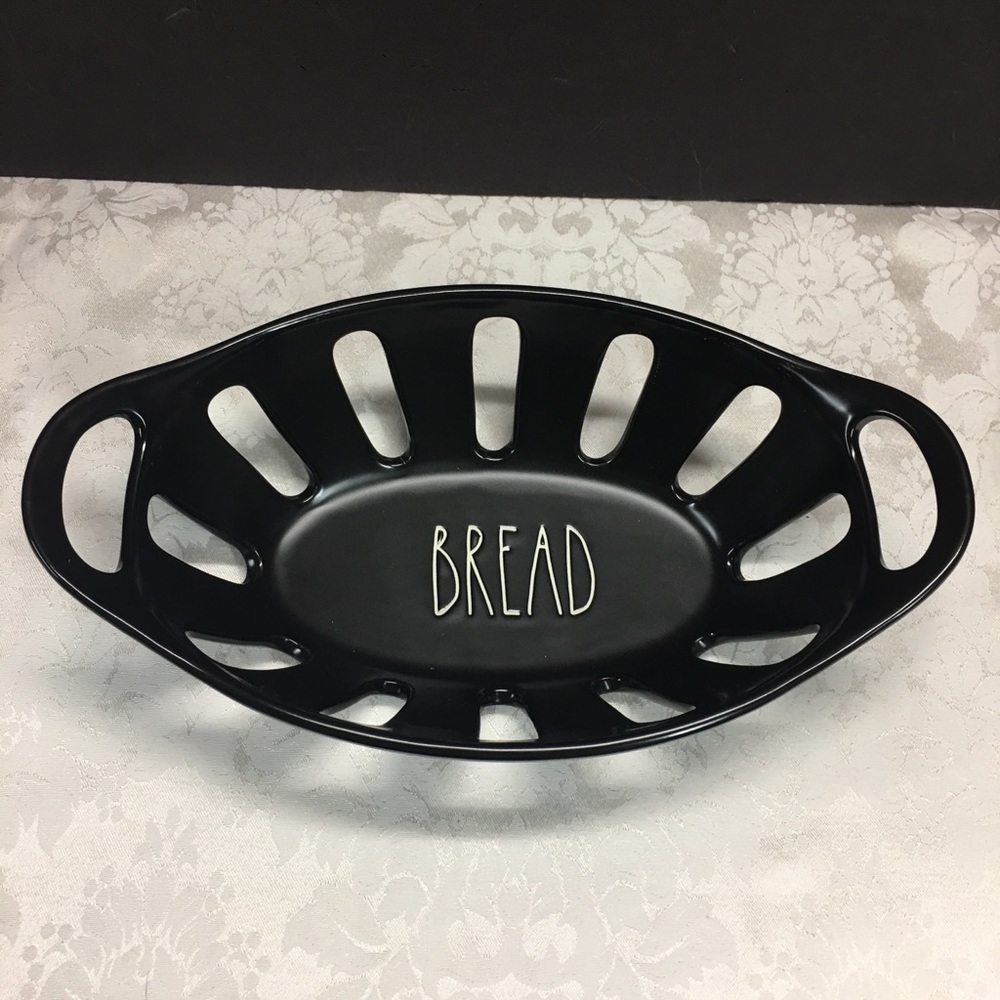 Rae Dunn Black Bread Basket
